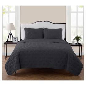Kli3qtkinginnq Vcny Home Kaleidoscope 3-pc. King Quilt Grey
