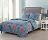 Vcny Home Multicolored Piece King Pinsonic Reversible Quilt Set