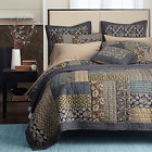 Vejhw-573-t Tache Home Fashion Cotton Royal Chambers Patchwork Floral Quilt Set