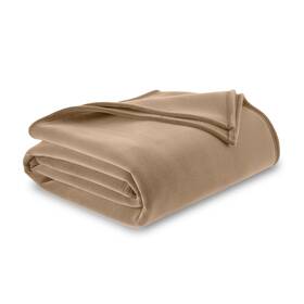 1b07049 Vellux A1a3 Original Insulating Core Hotel Style Solid Blanket Twin Beige