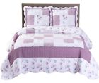 Ventura-king-calking Royal Tradition Microfiber Floral Ventura Coverlet Set Luxury 825624798443