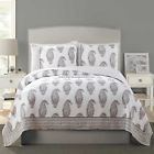 Vera Bradley Nadya Quilt Floral Paisley King Or Gray White