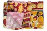 Vh-644 Handmade Indian Cotton Floral Twin Size Throw Blanket Ethnic Kantha