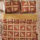 Vhc Brands 3-pc Brockton Cabin Burgundy Queen Quilt Set Primitive Rustic Lodge Bedding New 840528121456