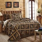 Vhc Brands 5-pc Brockton Cabin Black King Quilt Set Primitive Rustic Lodge Bedding 840528121524