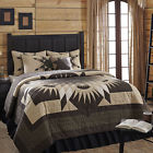 Vhc Brands 7 Pc Dean California King Quilt Star Burst Patchwork Pattern Browns Cr Me Sale 840528120398