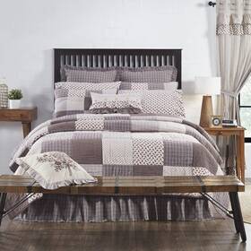 Vhc Brands 810055898862 Florette Patchwork Twin Quilt 68x86