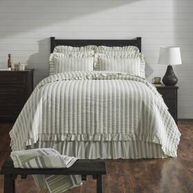 124wx115l Vhc Brands 84466 Finders Keepers Ruffled California/luxury King Quilt