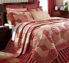 Vhc Brands Country Red Plaid 6p King Quilt Set Breckenridge Rustic Checks Comforter 841985031272