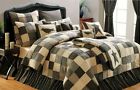 Vhc Brands Kettle Grove Cal King Quilt Primitive Americana Rustic Black Brown Comforter 841985056893