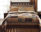 Vhc Brands Lewiston Full Queen Quilt Set Country Red Blue Block Patch Floral Patchwork 841985031661