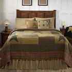 Vhc Brands Stratton Country Primitive 5 Pc Queen Quilt Set Skirt Pillow Shams 840528102240