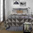 Vhc Maddox Queen Quilt 4 Pc Set 100 Cotton Quilted Bedspread Blue Green Cream 840528110177