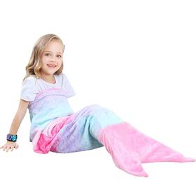 V-m-0021 Vhome Kids Mermaid Blanket Gifts - Warm Living Room Sofa Children Cud