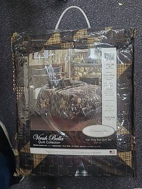 Virah Bella 842131102143 Vira Quilt Collection Paducah Star 3 Piece King 1 2 Pillow Shams