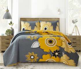 Dq516k Virah Bella - Francesca Lightweight Reversible King Quilt Set