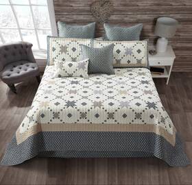 Dq604k Virah Bella - Midnight Star Lightweight Reversible Quilt Set