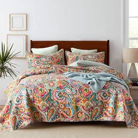 Visimisi 791137226028 Cotton Bedspread Quilt Sets Reversible Bedding Coverlet Comforter Gorgeous