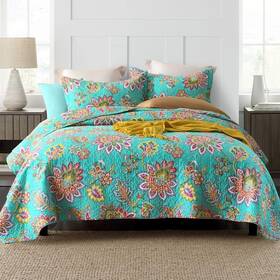 Visimisi 791137226394 Cotton Bedspread Quilt Sets Reversible Bedding Coverlet Comforter Paisle