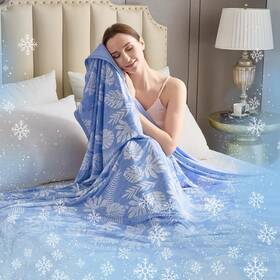 Gbz-6 Vk Living Cooling Blanket For Hot Twin 60 Inch X 80 Light Blue
