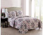 W14-3qt-fuqu-gp-multi W14 Vcny Home Wilma Medallion Quilt Set
