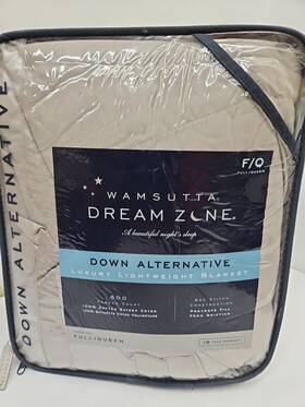 Wamsutta 081806342235 Dream Zone Down Alternative Luxury Lightweight Blanket Paloma Full/quee