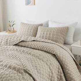 Wdcozy 744110059298 Oversized California Cal King Size Quilt Bedding Sets With Pillow Shams