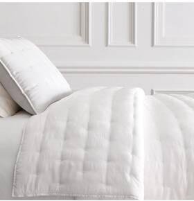 094555750 West Elm Silky Tencel Crescent Stitch Quilt White King/cal King Nwt In Bag