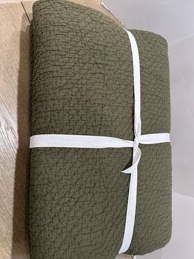 4817288 West Elm Reflections Queen Quilt Dark Olive