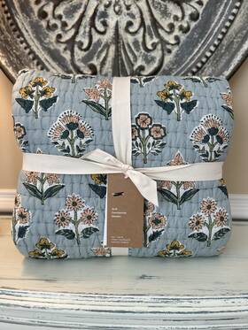 6062851 West Elm Blossom Twin/twin Xl Quilt Nwt Ob