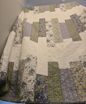 Westpoint Home 028828400192 King Patchwork Quilt 100% Cotton W 2 Shams