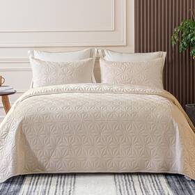 Whale Flotilla 718893513667 King Size Quilt Bedding Set Soft Brich Beige Quilts Bedspreads For All
