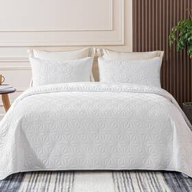 Whale Flotilla 782931915096 Queen Size Quilt Bedding Set Soft White Queen/full Quilts Bedspreads For All