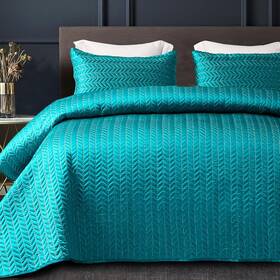 Stqs-1k-tq Whale Flotilla Silky Soft Satin Quilt King Size Luxury Reversible Lightweight B