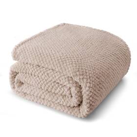 Wf-cg90104-cp Whale Flotilla King Size Fuzzy Fleece Blanket For Bed 90x104 In Camel