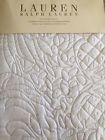 Whitehall Ralph Lauren Silk Full Queen Cream Coverlet Quilt Brand New Rare 886087004359