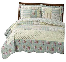 Comin16ju003941 Wholesalebeddings Luxury Microfiber Size Over-sized 3pc Quilt Set 110 King/calking Annabel