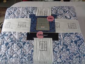 William Morris 521253268301 King - Designed In England Quilt Sunflower Navy 106 Inch X 90