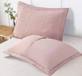 Mk2835 Winlife 100% Cotton Quilted Pillow Sham Floral Printed Cover Standard