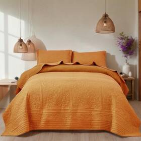 Mk7937 Winlife Luxury Cotton Quilt Set Queen Size Lightweight Soft-cotton Comforter Ov