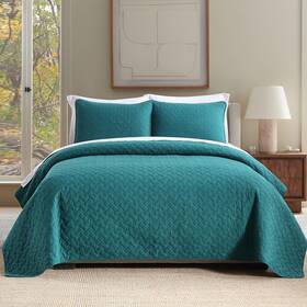Wistown 791137563956 Cotton King Quilt Bedding Sets 3 Pieces Reversible Lightweight Coverlets Com