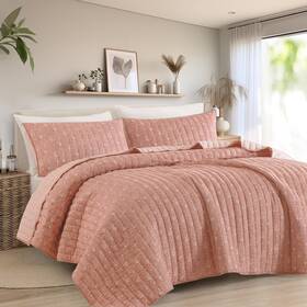 Wonderful 014113203241 Cotton Gauze Quilt Set Queen Size Rose Paisley Bed Cover For All Se