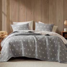 Wr13-4083 Woolrich John Rich & Bros. Coverlet Set Rustic Lodge Design 3 Piece All Season Lightweigh