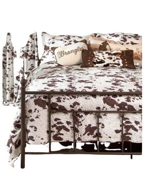 Jw295 Wrangler Cowhide Quilt Set - King