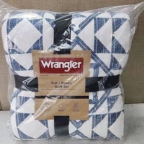 Ushsa91219795 Wrangler New Bedding Sets Full/queen Cotton Reversible Soft Polyester Navy Blue