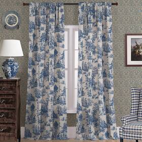 Fs-rplan-52108 Xtmyi Royal Blue Curtains 108 Inches Long For Living Room Spring Nautical French Co