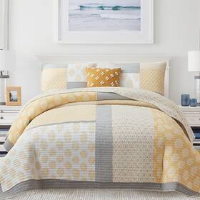 Y-plwomen 606267219072 Quilts Queen Size 100% Cotton Lightweight Soft Quilt Patchwork Revers