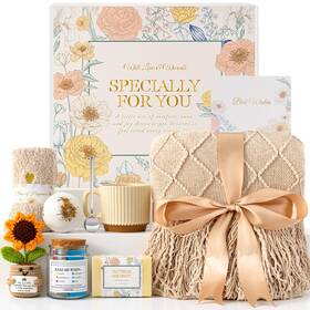 29033 Yeerswag Get Well Soon Gifts Baskets For Women Self Care Relaxing Spa Khaki