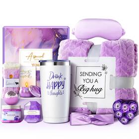 200002-59-b Yfong Birthday Gifts For Women Self Care Get Well Soon Gift 11pcs Purple
