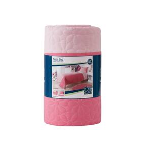 Jo51dyt-0524 Your Zone Twin Bedding Quilt And Sham Set Reversible 66 Inch X 86 Machine Wash 100% Polyester